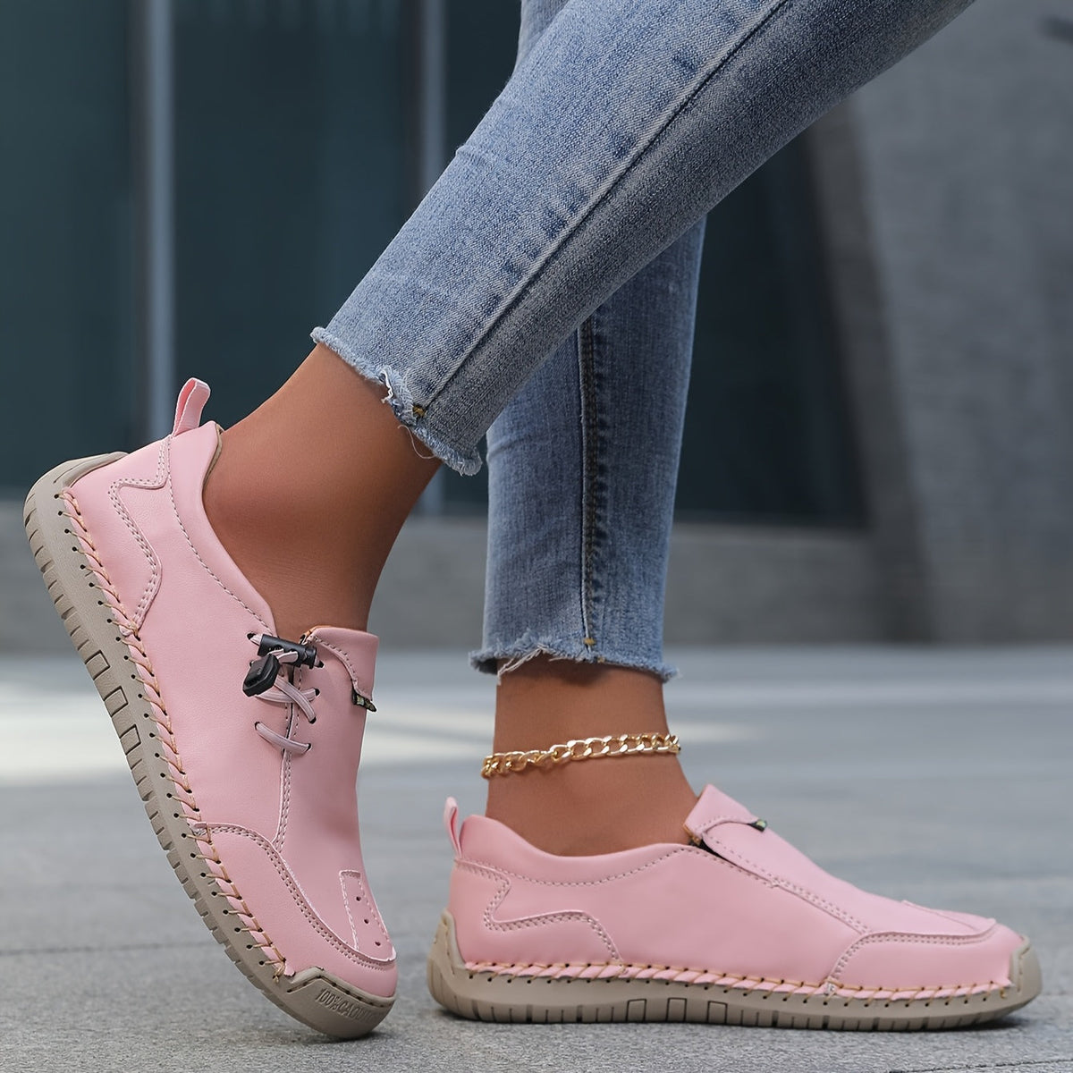 Nora — Toggle Slip-On Comfort Shoes