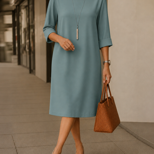 Odette Midi Dress in Peacock Blue