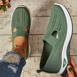 Alanis — Perforated Slip-On Knit Shoes