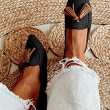 Candida — Black Pointed Loafers with Orange Tassels