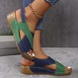 Consuela — Cross-Strap Cushioned Wedge Slides