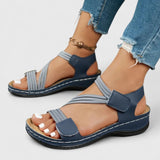 Almudena — Orthopaedic Elastic-Strap Comfort Sandals with Arch Support