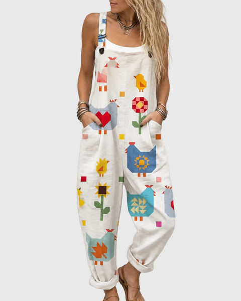 Lark — Birdie Patchwork Overalls