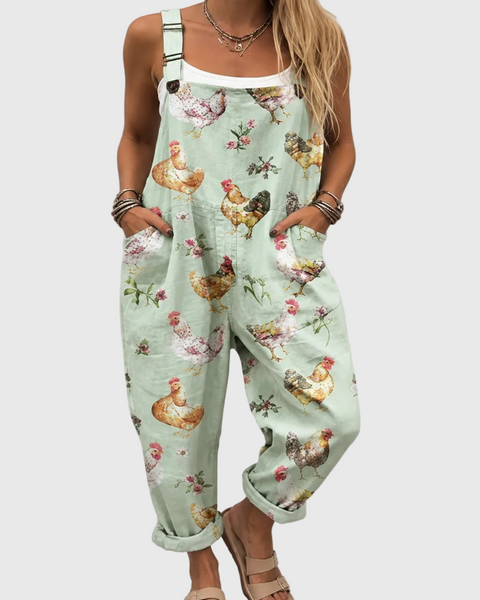 Fiona — Pastel Chicken Overalls