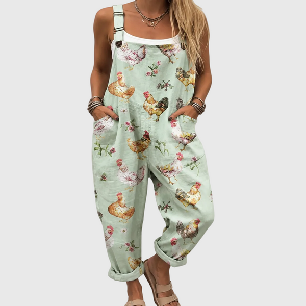 Fiona — Pastel Chicken Overalls