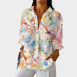 Cecília — Blusa Respingos de Aquarela