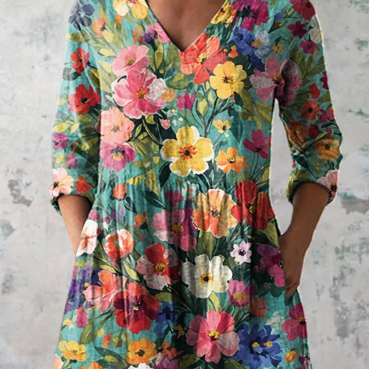 Marlene — Teal Floral Bouquet