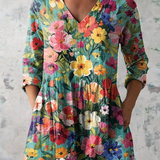 Marlene — Teal Floral Bouquet