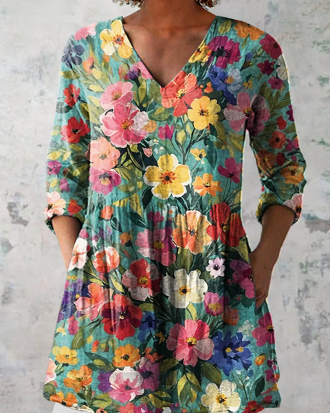 Marlene — Teal Floral Bouquet
