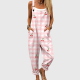 Lena — Cherry Picnic Gingham Overalls