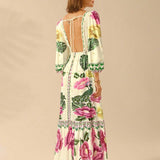 Karina — Vestido Midi Floral com Mangas Bufantes — foto 10