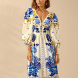 Karina — Vestido Midi Floral com Mangas Bufantes — foto 29