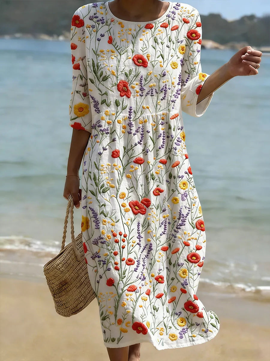Ceridwen — White Multi Floral