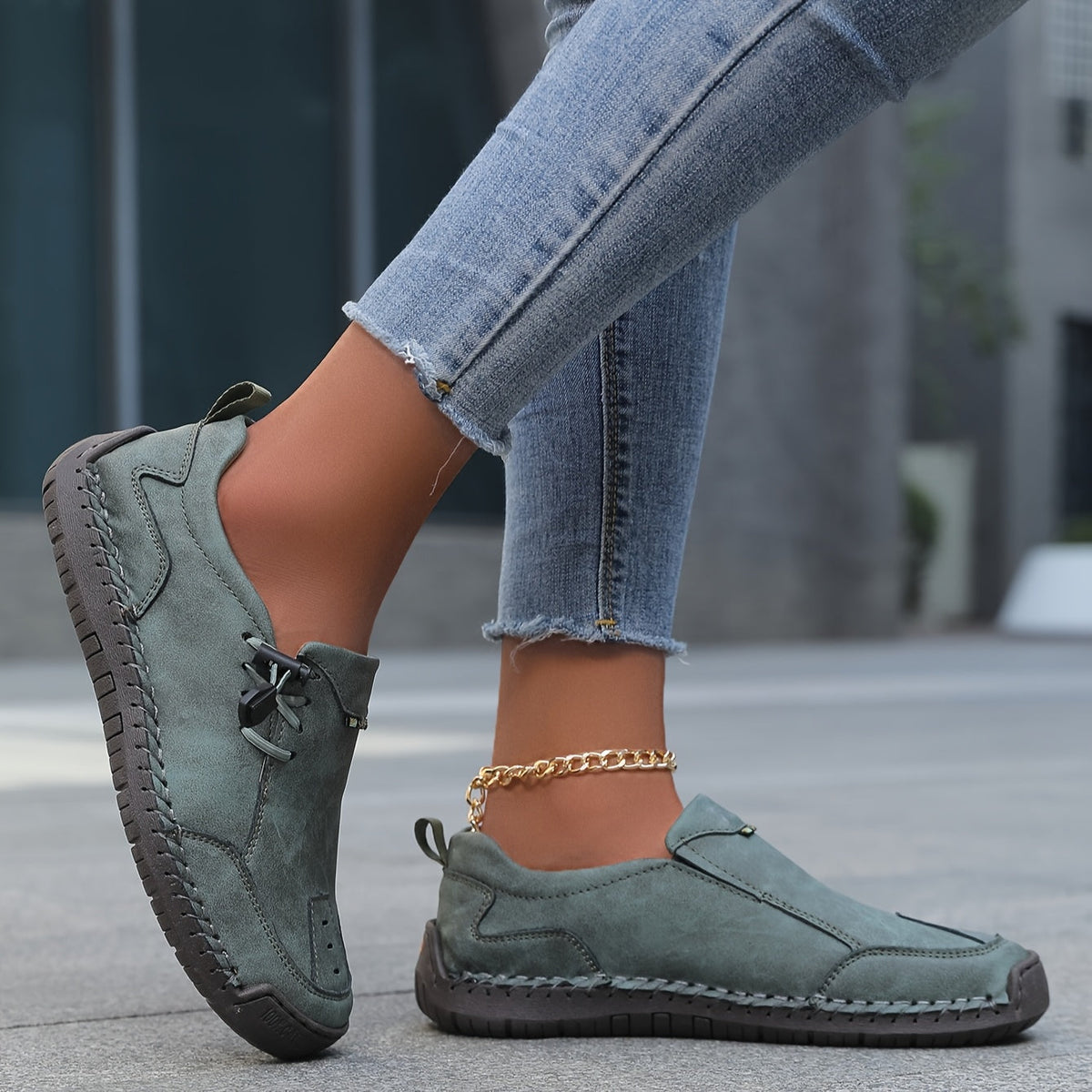 Nora — Toggle Slip-On Comfort Shoes