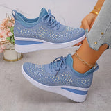 Cinderella — Crystal-Detail Knit Comfort Sneakers