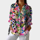 Fernanda — Blusa Jardim Rosa e Verde