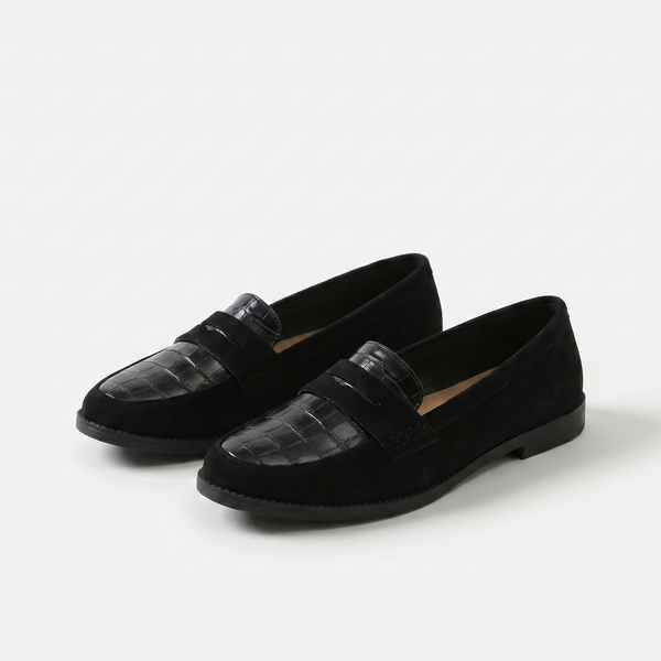 Jemma — Black Penny Loafers