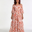  Peach Floral