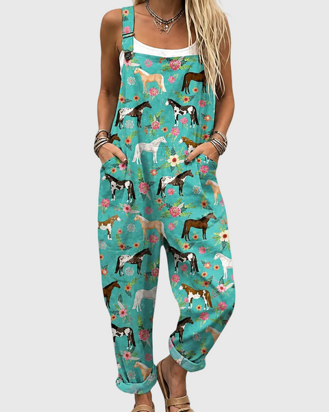 Blossom — Horse and Flower Overalls