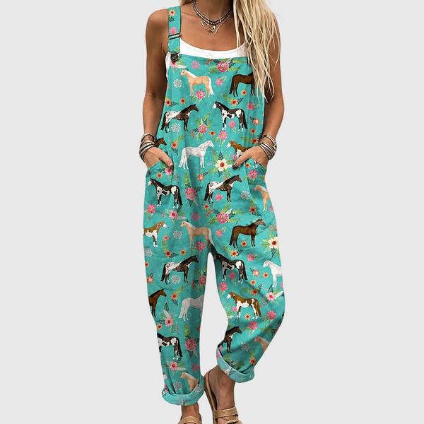 Blossom — Horse and Flower Overalls
