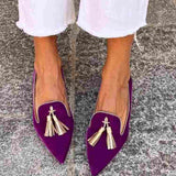 Eugenia — Pointed Tassel Loafers