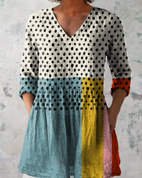 Briony — Polka-Dot Colour-Block