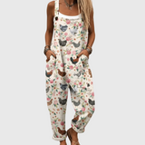 Wilda — Vintage Chicken and Floral Overalls