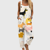 Seren — Farm Animal Print Overalls