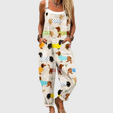 Winifred — Puppy Print Overalls