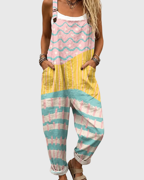 Penny — Pastel Patchwork Overalls