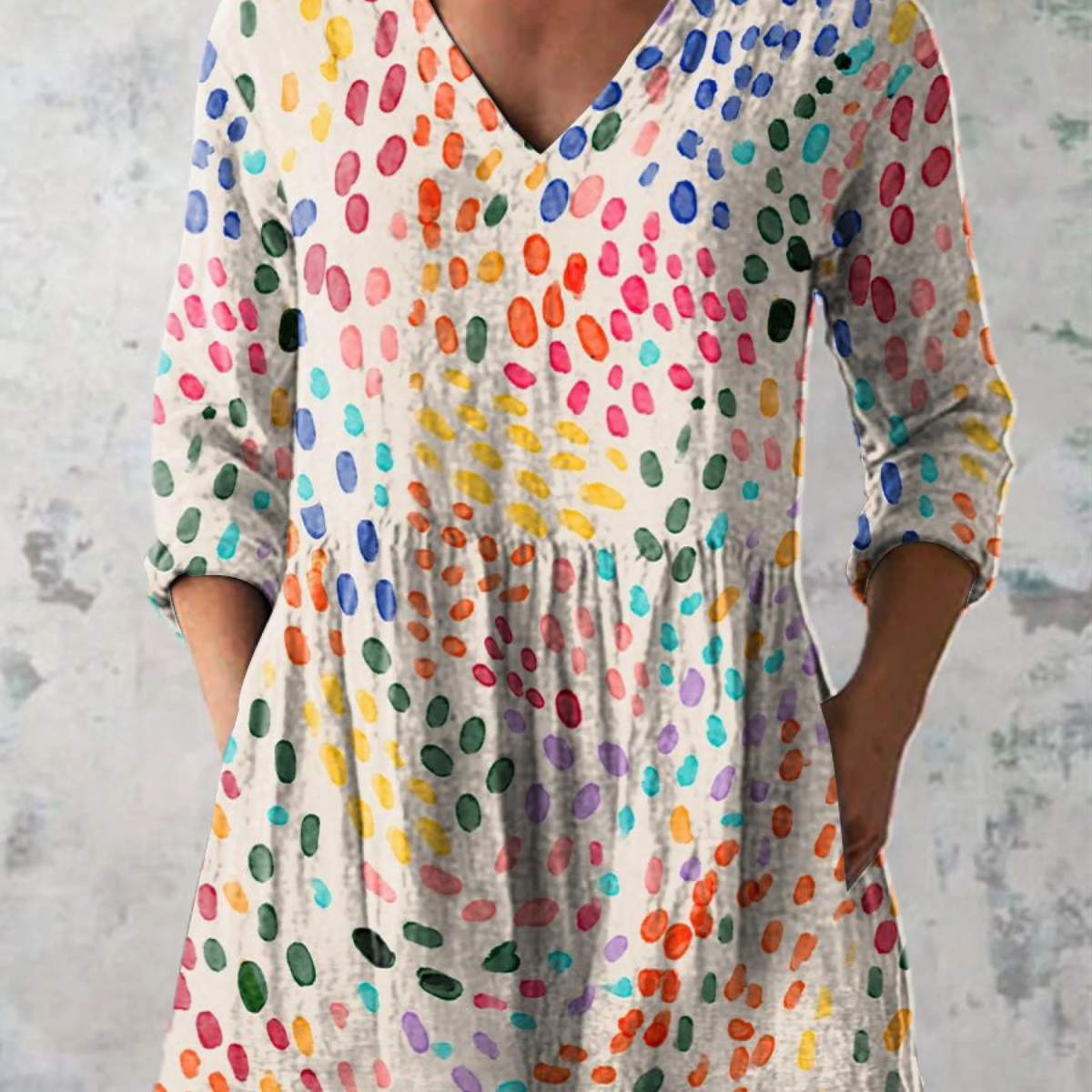 Rowan — Rainbow Confetti Dot
