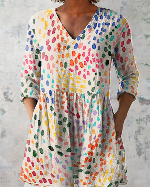 Rowan — Rainbow Confetti Dot