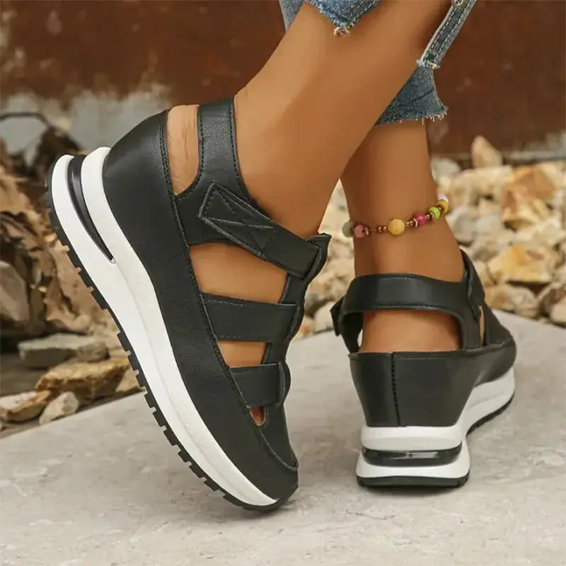 Aleksandra — Chunky Cut-Out Platform Sneakers