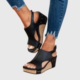 Eartha — Casual Open-Toe Wedge Sandals