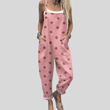 Kristen — Pink Polka Dot Overalls