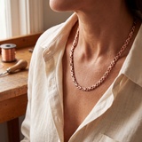 Macy — X-Link Chain Copper-Tone Necklace