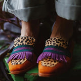 Elda — Fringe Penny Loafers with Glossy Trim