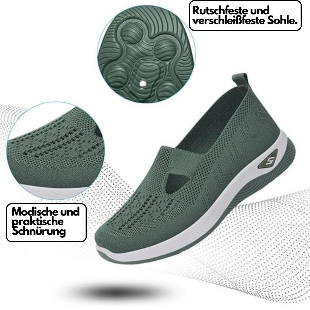 Fanny — Cut-Out Slip-On Knit Sneakers