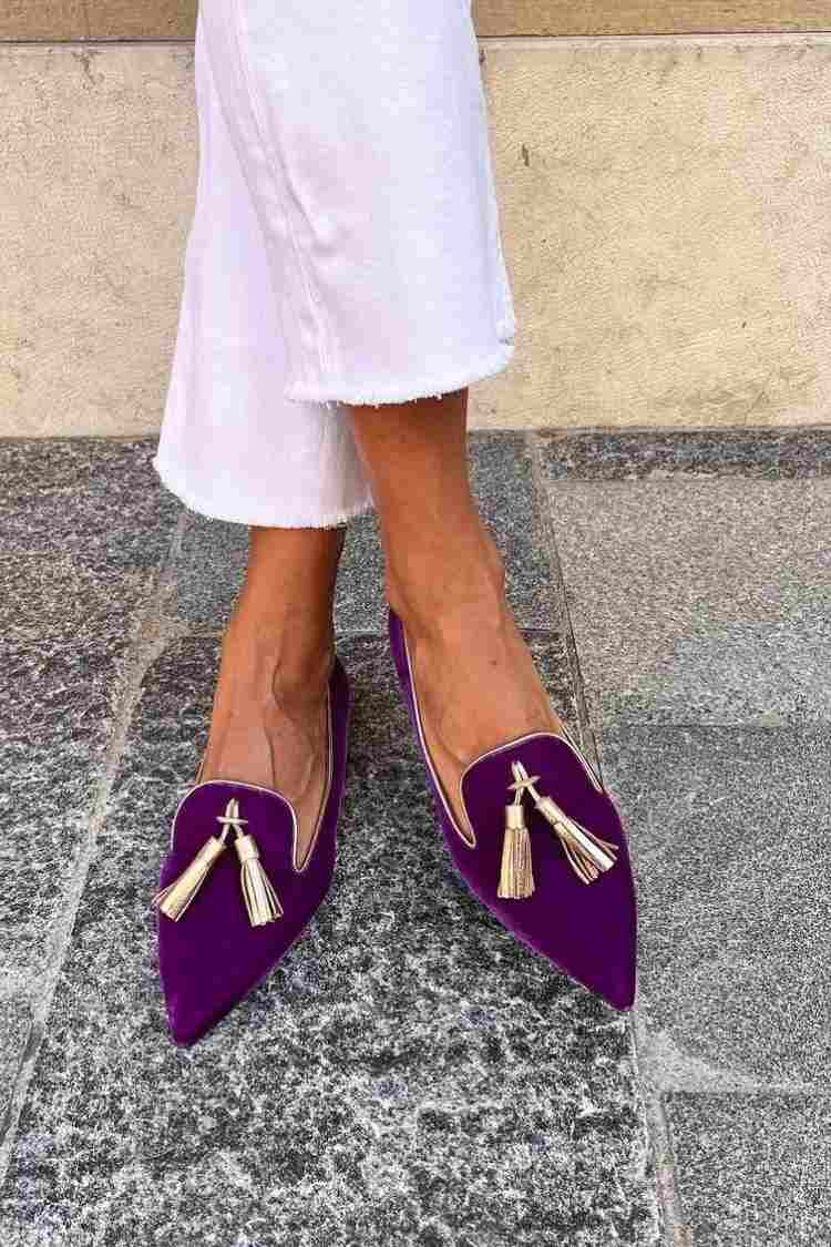 Eugenia — Pointed Tassel Loafers