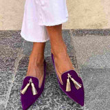 Eugenia — Pointed Tassel Loafers