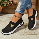 Alanis — Perforated Slip-On Knit Shoes