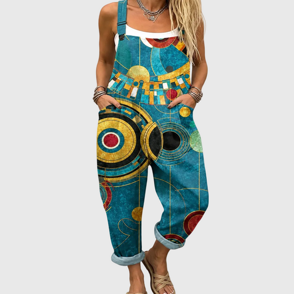 Verbena — Art Deco Print Overalls