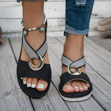 Alanna — Elegant Ring-Detail Slingback Sandals