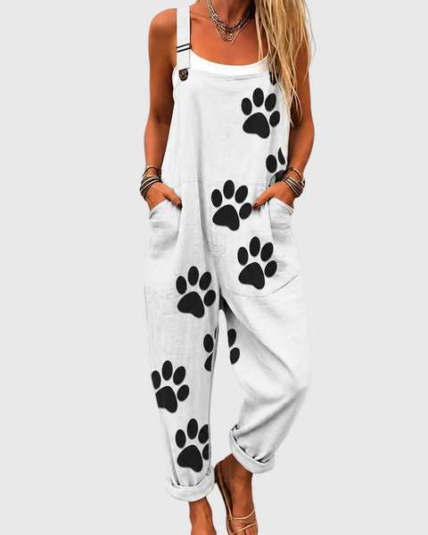 Sorrel — Paw Print Overalls