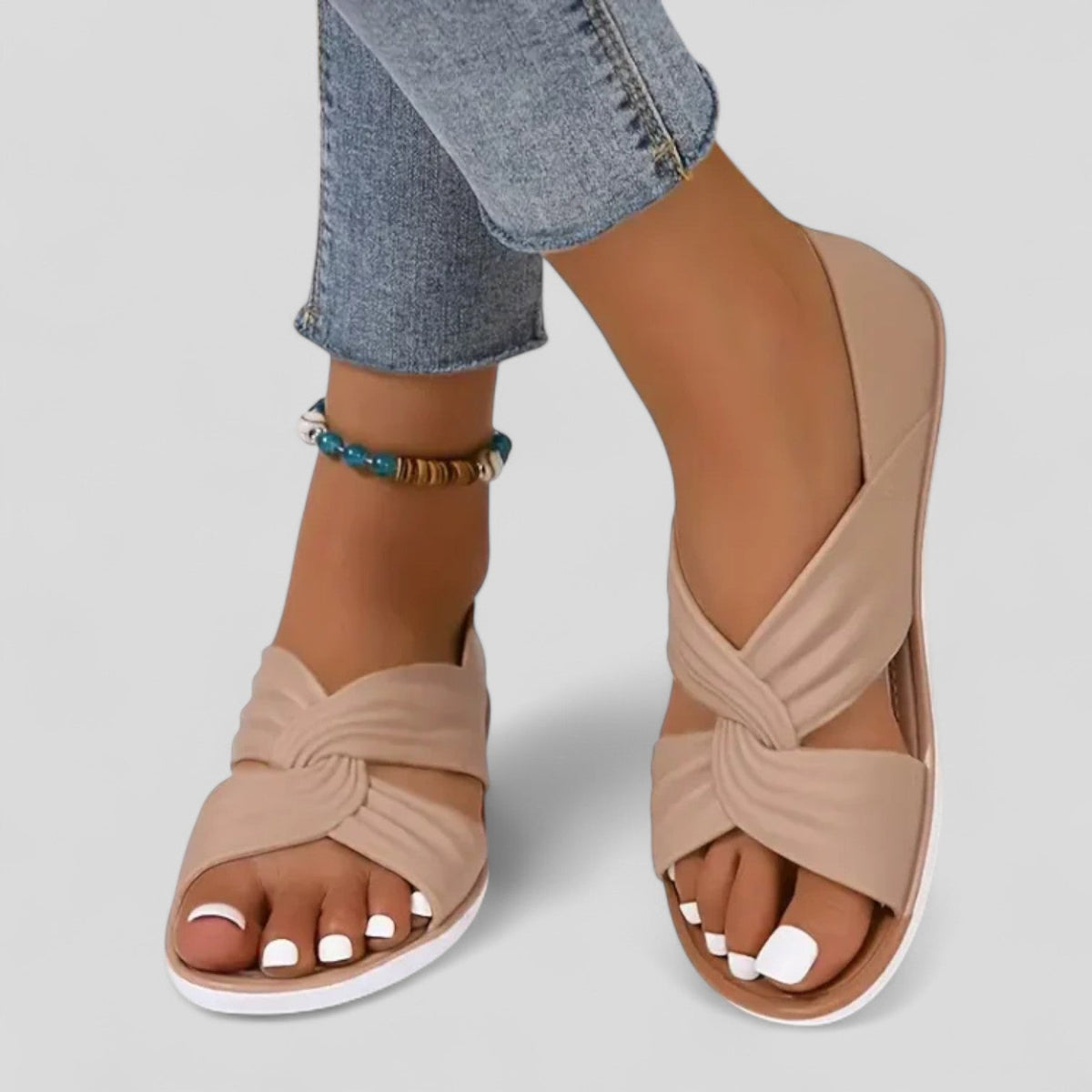Anaïs — Twist-Front Comfort Sandals