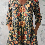 Meadow — Navy and Gold Vintage Floral