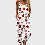 Tara — Ladybird Print Overalls
