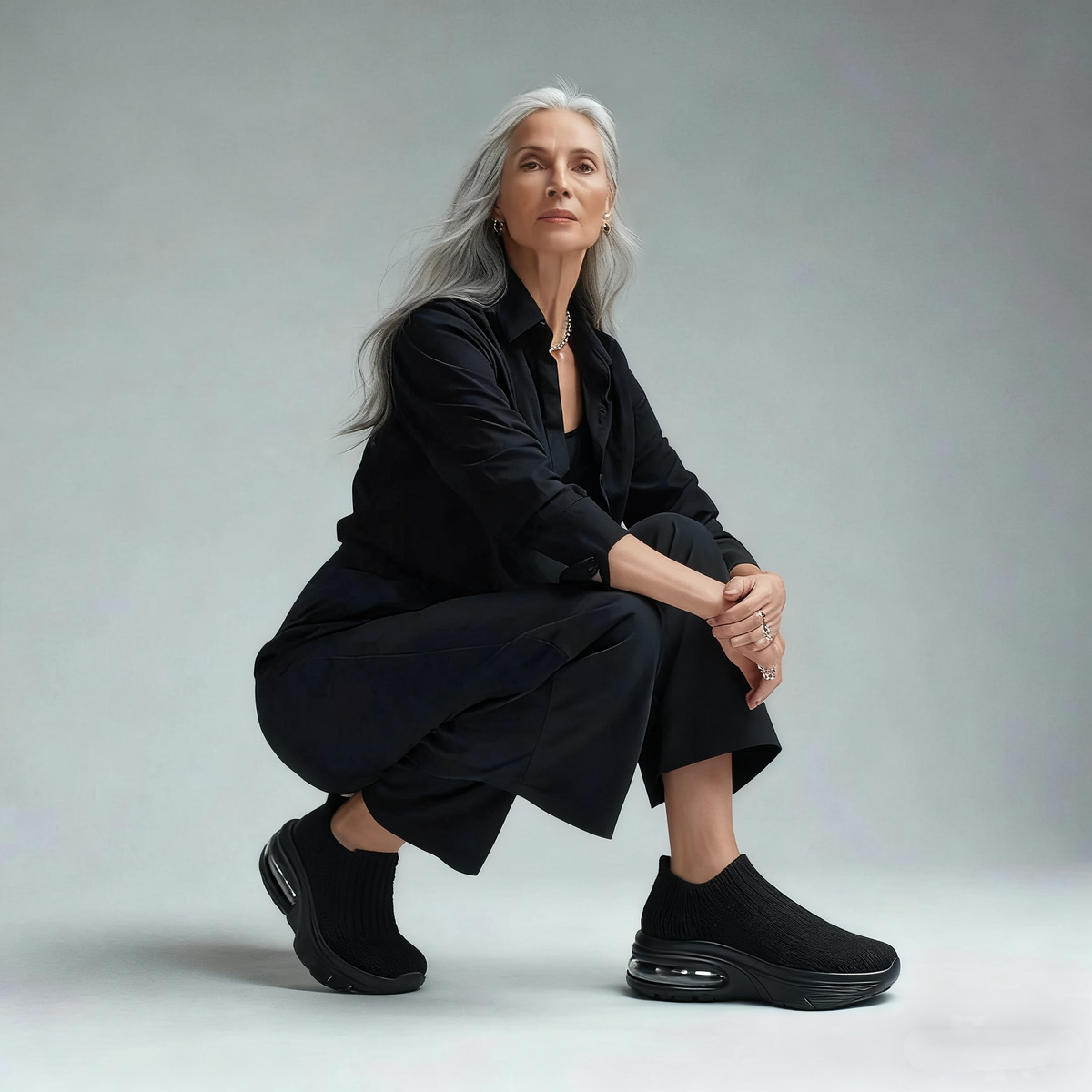 Fionnuala — Slip-On Air-Sole Knit Shoes