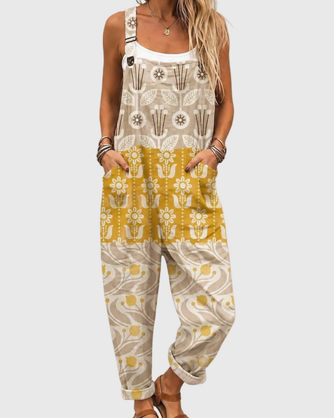 Nessa — Vintage Floral Patchwork Overalls