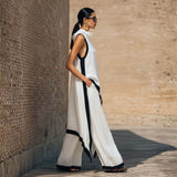 Arnhild — Wide-Leg Co-Ord Set with Contrast Trim